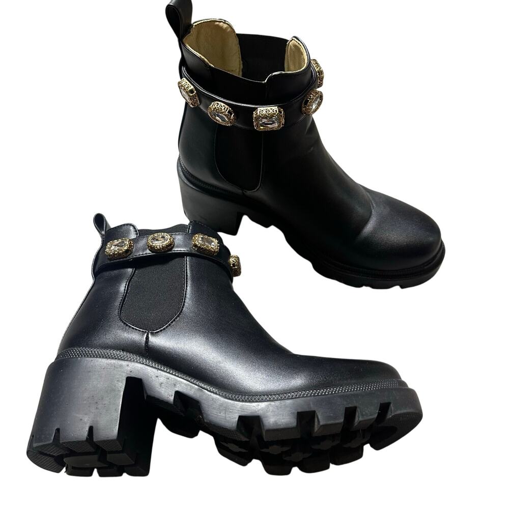 Steve Madden Black Amulet Ankle Booties